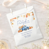 Blue Truck & Little Pumpkin on The Way Baby Dusche Geschenktütchen (Ausgeschnitten)