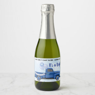 Blue Truck Mini Sparkling Weinmarken Schaumweinetikett