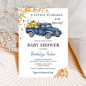 Blue Truck Pumpkin Baby Dusche Einladung