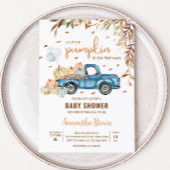Blue Truck Pumpkin Baby Dusche Einladung