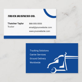 Blue Truckers Business Card Visitenkarte