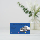 Blue Trucking Company Visitenkarte (Stehend Vorderseite)