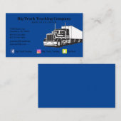Blue Trucking Company Visitenkarte (Vorne/Hinten)