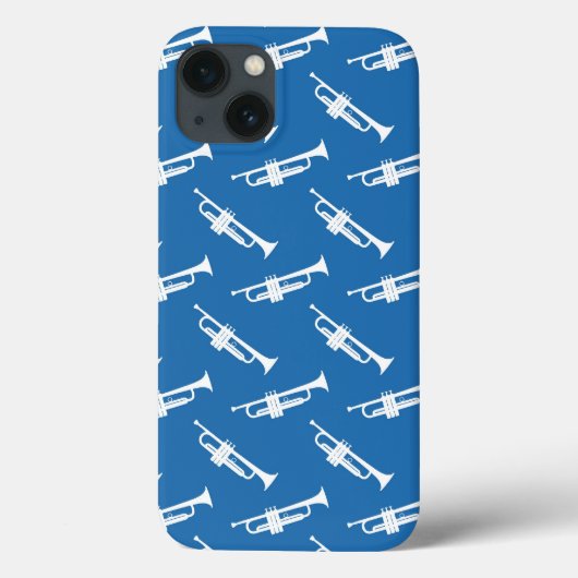 Blue Trumpet Player Marching Band Themed Case-Mate iPhone Hülle (Rückseite)