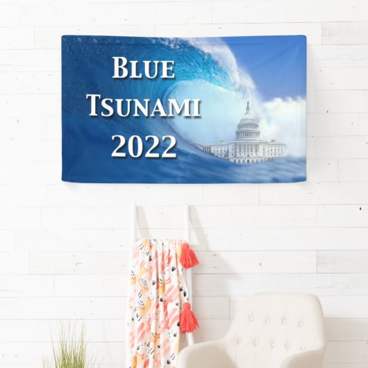 Blue Tsunami Election 2022 Banner (Insitu)