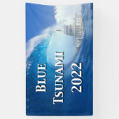 Blue Tsunami Election 2022 Banner (Vertikal)