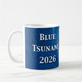 Blue Tsunami Election 2026 Kaffeetasse (Links)