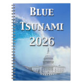 Blue Tsunami Election 2026 Notizblock (Vorderseite)