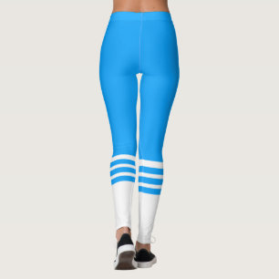 Blue Tube Sock Leggings
