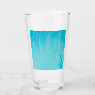 Blue Tube Wave Cooles Aquamarines Wasser Glas