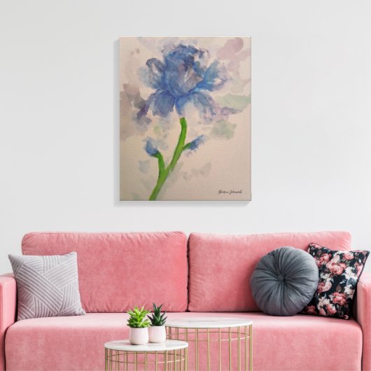 Blue tuips leinwanddruck (Insitu (Wohnzimmer))