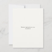 Blue Tulip Blume Brautparty Einladung (Rückseite)