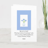 Blue Tulip Card Karte (Rückseite)