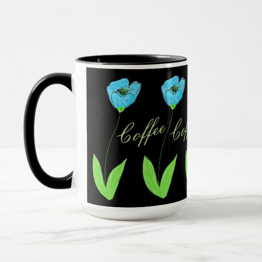 Blue Tulip Designer Tasse (Links)