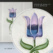 Blue Tulip Wall Deco, Jugendstil Art Deco Gibbons Fliese