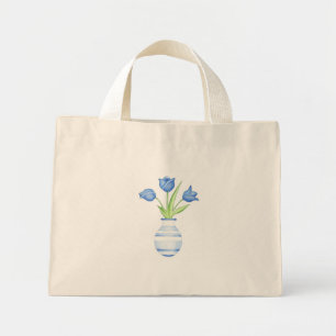 Blue Tulips Blue Bag Mini Stoffbeutel
