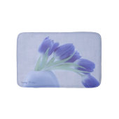 Blue Tulips Still Life Badematte (Vorderseite)