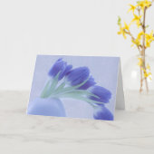 Blue Tulips Still Life Karte (Gelbe Blume)