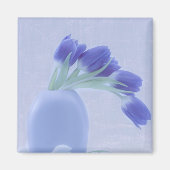 Blue Tulips Still Life Magnet (Vorne)