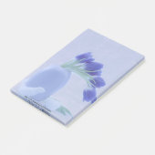 Blue Tulips Still Life Post-it Klebezettel (angewinkelt)