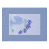 Blue Tulips Still Life Tischdecke (Vorderseite (Horizontal))