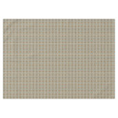 Blue Türkis Aquamarin Orange Tan Brown Tribal Art Tischdecke (Vorderseite (Horizontal))