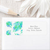 Blue Türkise Palm Fronds (Insitu)