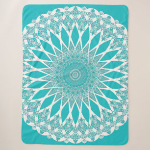 Blue Türkise Tristyns Mandala Sherpadecke
