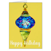 Blue Turkish Lamps mosaic art watercolor (Vorne)