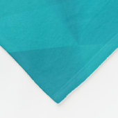 Blue, turquoise background with crystals, triangle fleecedecke (Ecke)