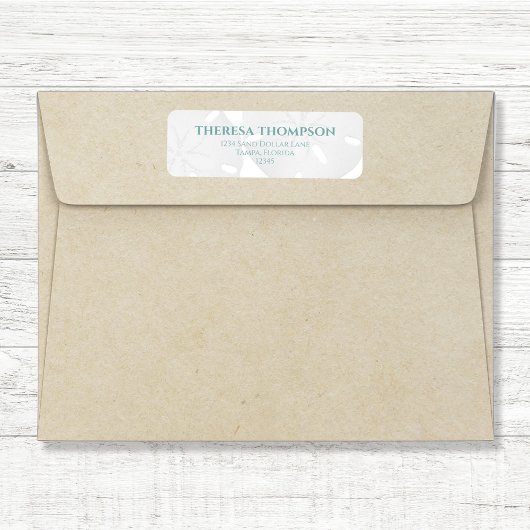 Blue Turquoise Beach Sand Dollar Custom