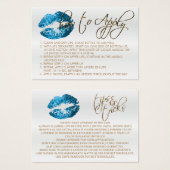 Blue Turquoise Glitzer Lips 2 - Anwenden (Vorne & Hinten)