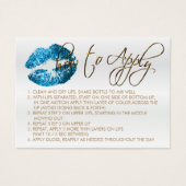 Blue Turquoise Glitzer Lips 2 - Anwenden (Vorderseite)