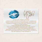 Blue Turquoise Glitzer Lips 2 - Anwenden (Rückseite)