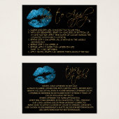 Blue Turquoise Glitzer Lips - Anwenden (Vorne & Hinten)