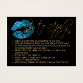 Blue Turquoise Glitzer Lips - Anwenden (Vorderseite)