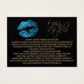 Blue Turquoise Glitzer Lips - Anwenden (Rückseite)