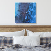 Blue Turquoise Ice Foto Leinwanddruck (Insitu (Schlafzimmer))