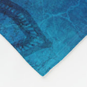 Blue Turquoise Mandala Distressed Fleecedecke (Ecke)