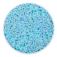 Blue Turquoise Mosaic Glass Til Modern Chic