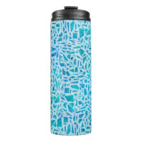 Blue Turquoise Mosaic Glass Til Modern Chic