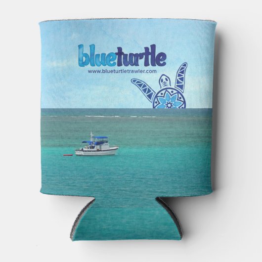 Blue Turtle Trawler Can Cooler Dosenkühler (Vorderseite)