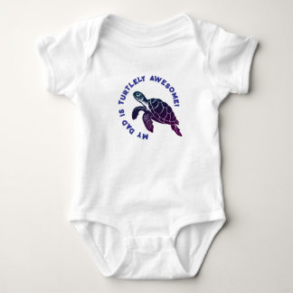 Blue Turtle VATER Baby Strampler