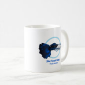 Blue Tuxedo Guppy Kaffeetasse (VorderseiteRechts)