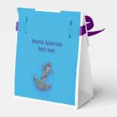 Blue Tuxedo Trauzeuge 🎩 Trauzeuge Gift Geschenkschachtel (Rückseite)