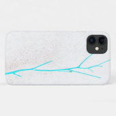 Blue Twig White Concrete Texture iPhone 11 Fall Case-Mate iPhone Hülle (Rückseite (Horizontal))