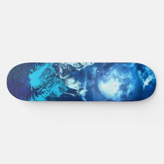 Blue Twilight Skateboard (Horizontal)
