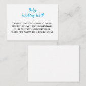 Blue Twin Baby Boys wollen Baby Dusche Begleitkarte (Vorne/Hinten)