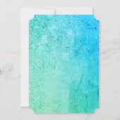 Blue Twin Baby Einladung (Rückseite)