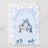 Blue Twin Boys Pregnancy Ankündigung (Rückseite)